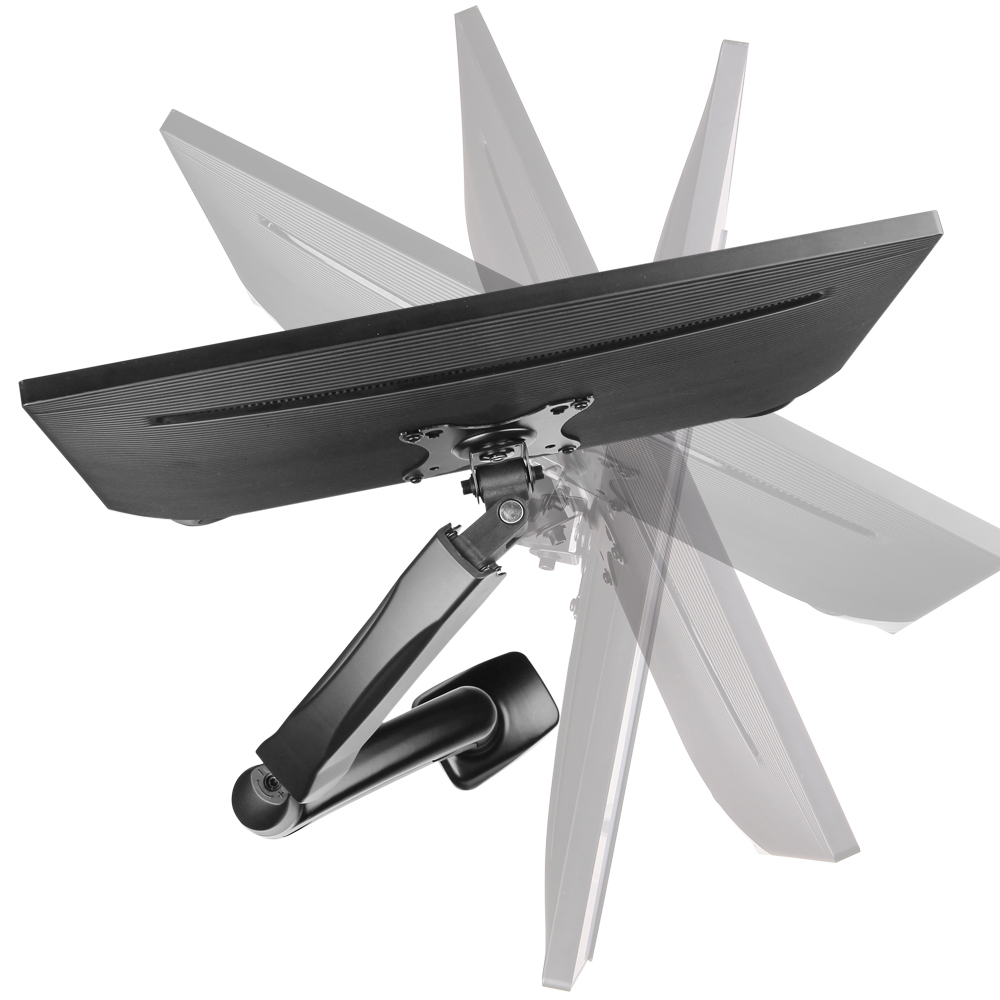 HF-DTMT553: Desktop Display Mount, Full Motion, Single Screen, VESA 100x100 (13-27 inch)